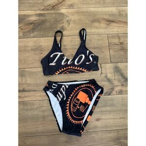 Amazon Tito’s Black & Orange High Waisted Bikini